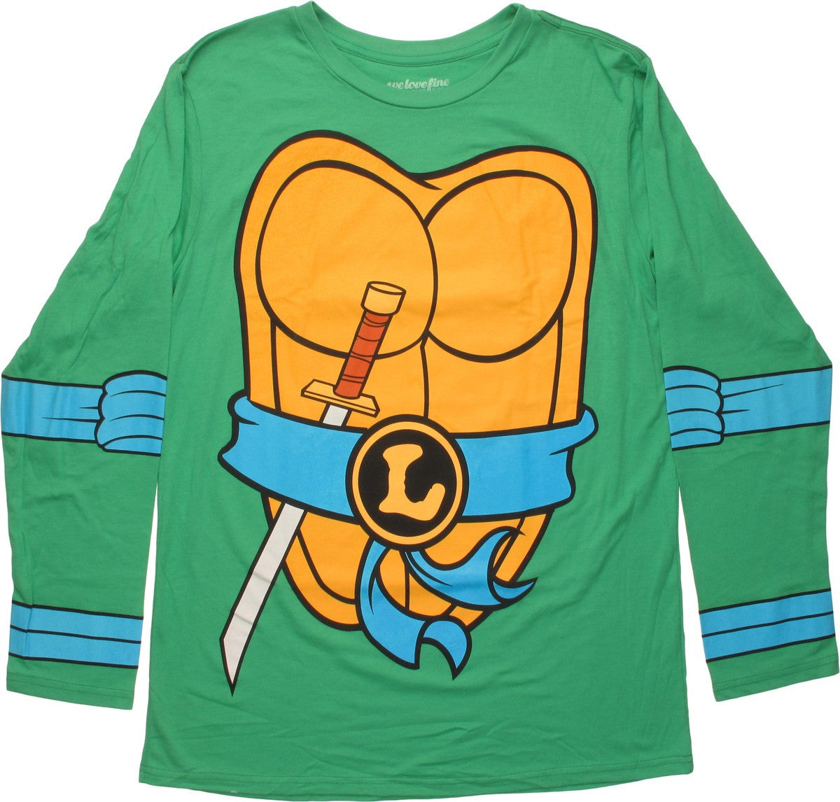 Ninja Turtles Leonardo Costume MF LS T-Shirt