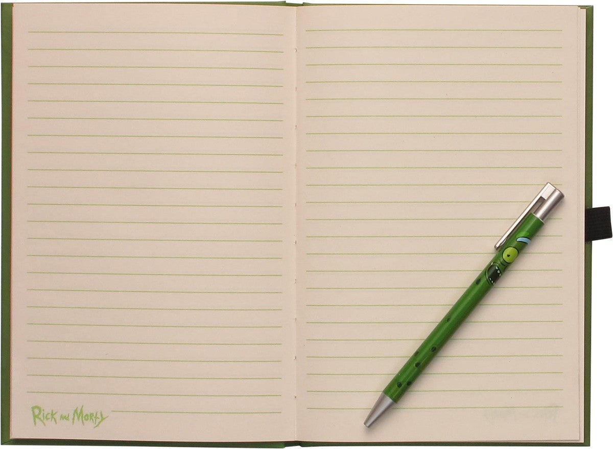 Rick and Morty Pickle Rick with Pen Journal Set
