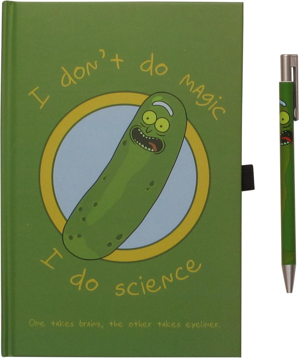 Rick and Morty Pickle Rick with Pen Journal Set
