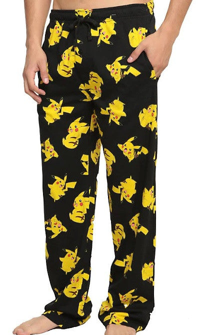 Pokemon Pikachu Allover Print Black Lounge Pants