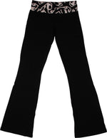 Superman White Logo Juniors Yoga Pants