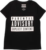 Parental Advisory Logo Ladies T-Shirt