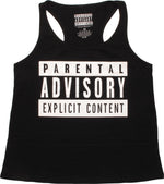 Parental Advisory Logo Ladies Tank Top