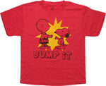 Peanuts Charlie and Snoopy Bump It Youth T-Shirt