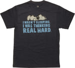 Peanuts Snoopy I Was Thinking Real Hard T-Shirt