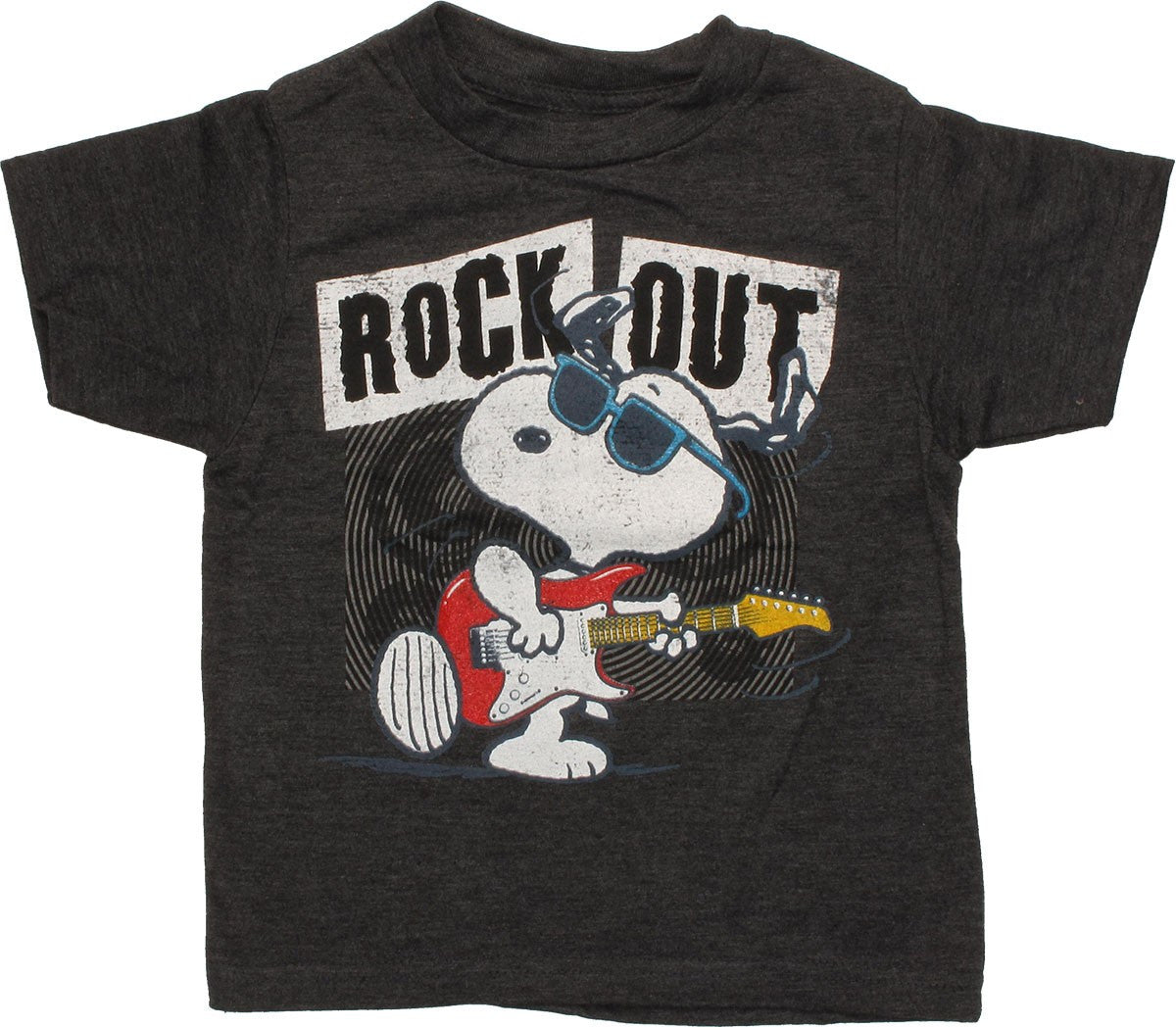 Peanuts Snoopy Rock Out Charcoal Toddler T-Shirt – Stylin Online
