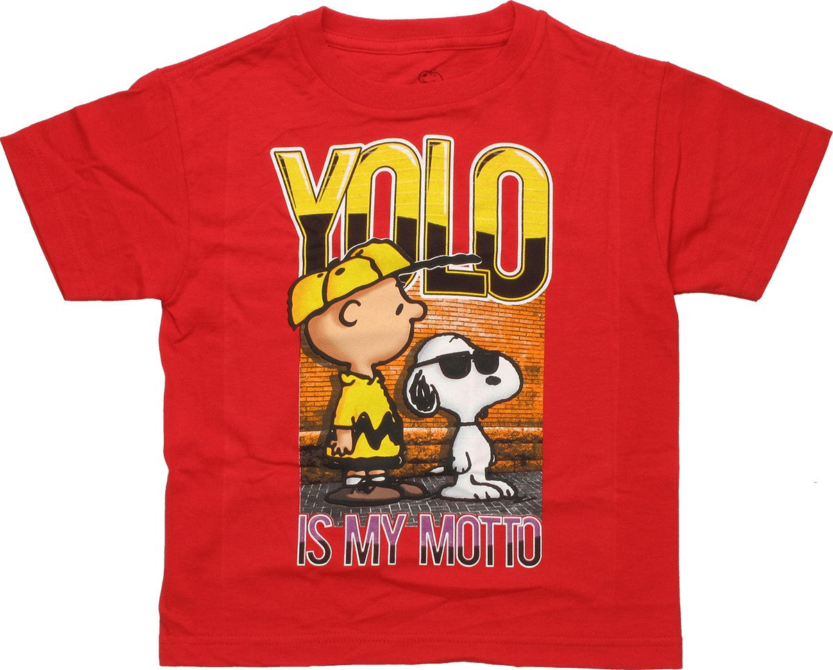 Peanuts YOLO Is My Motto Youth T-Shirt