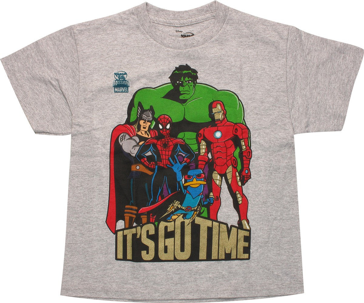 Phineas and Ferb Marvel It's Go Time Youth T-Shirt