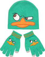 Phineas and Ferb Perry Youth Beanie Gloves Set