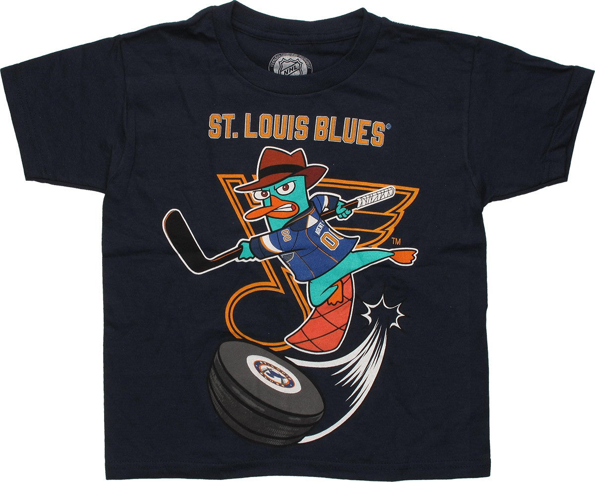 Phineas and Ferb St. Louis Hockey Juvenile T-Shirt