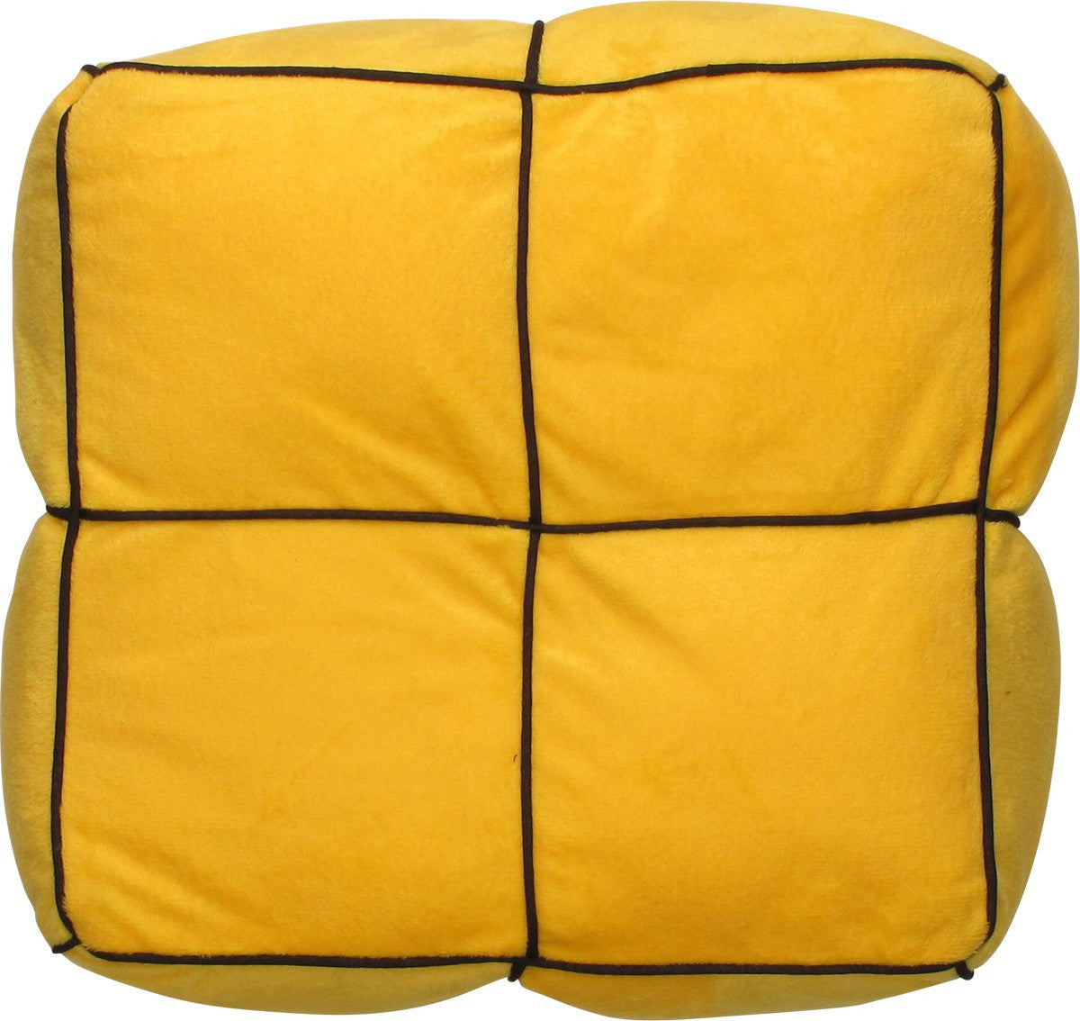Tetris Yellow Square O Shape Piece Pillow