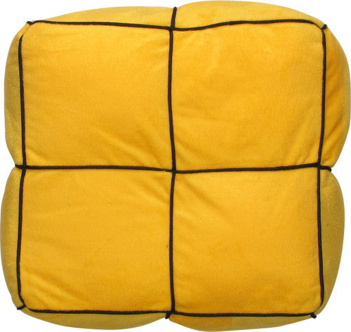 Tetris Yellow Square O Shape Piece Pillow
