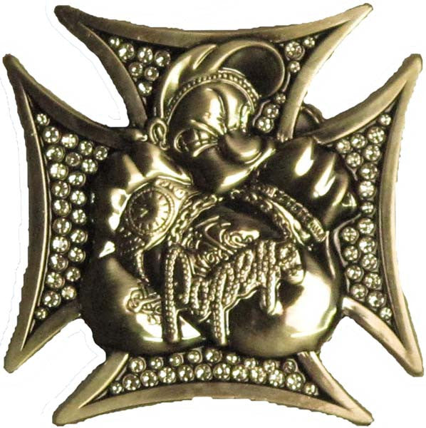 Popeye Cross Belt Buckle