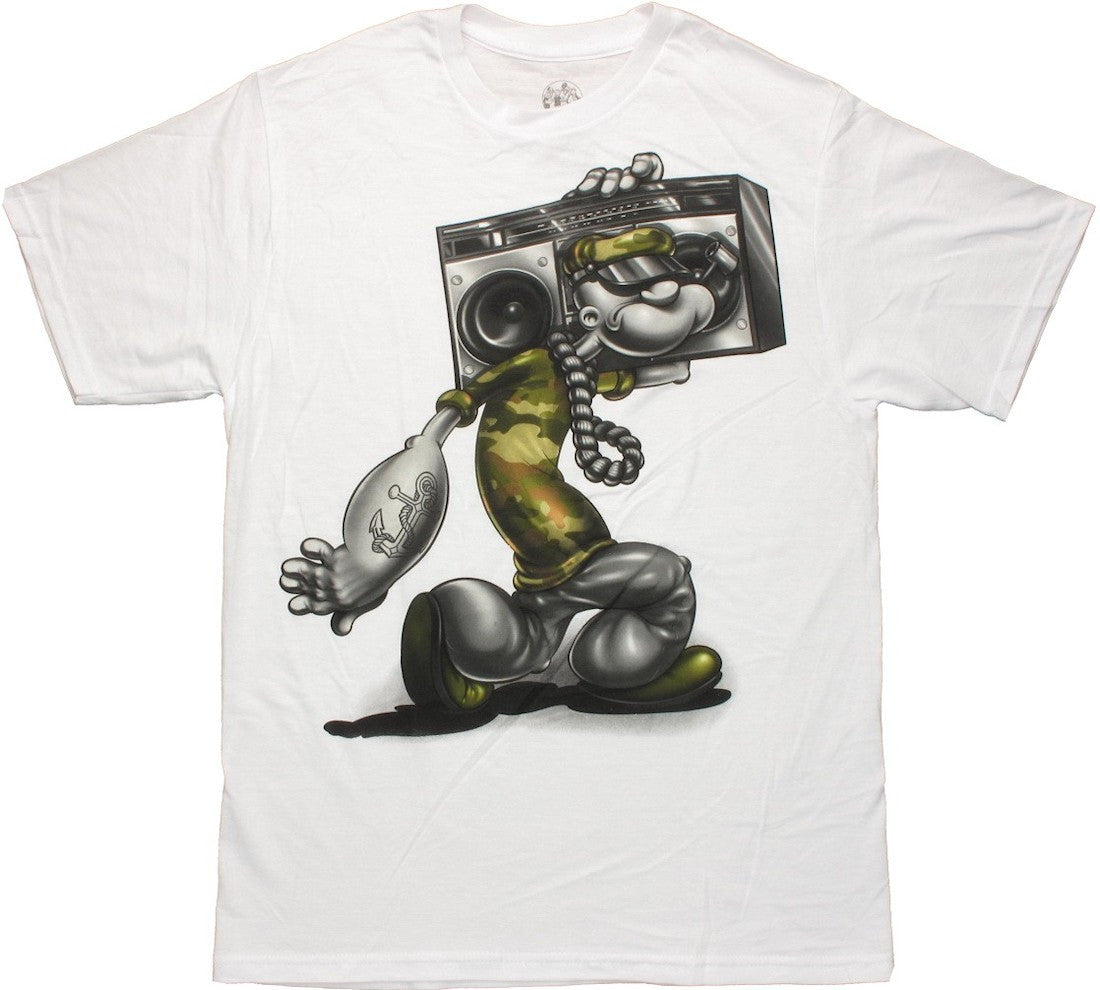 Popeye Shoulder Boom Box T Shirt