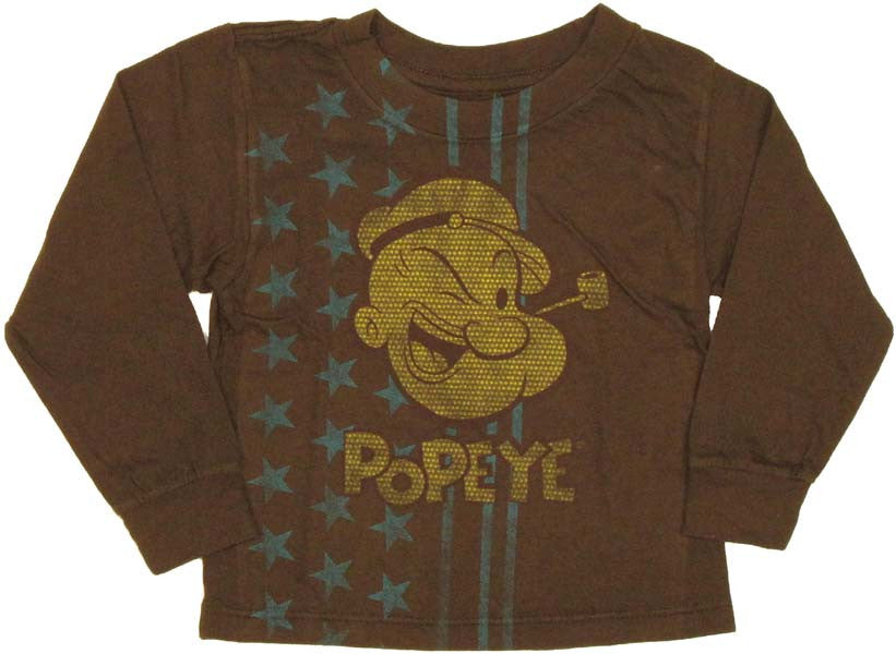 Popeye Stars Long Sleeve Toddler T Shirt