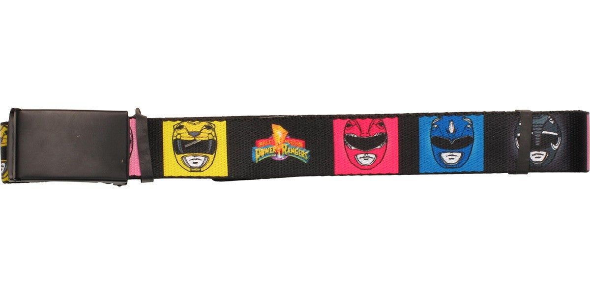 Power Rangers Color Square Helmets Mesh Belt