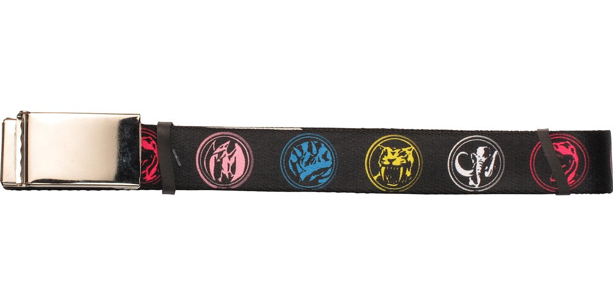 Power Rangers Dinozord Symbols Mesh Belt