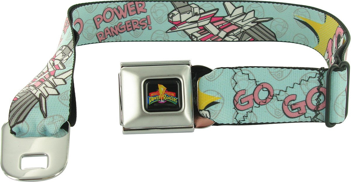Power Rangers Go Go Pink Pterodactyl Seatbelt Mesh Belt