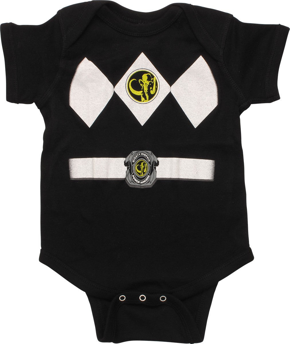 Power Rangers Mammoth Black Ranger Snap Suit