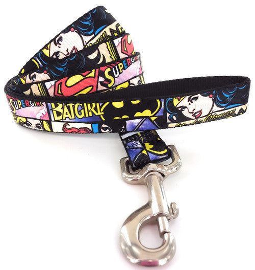 DC Comics Women Panels Wrap 4 Foot Pet Leash