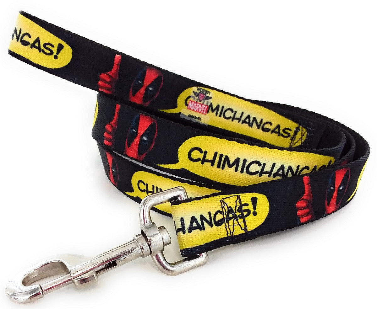 Deadpool Chimichangas Wrap 4 Foot Pet Leash