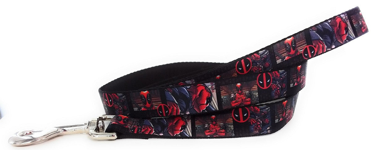 Deadpool Panels Wrap 4 Foot Pet Leash