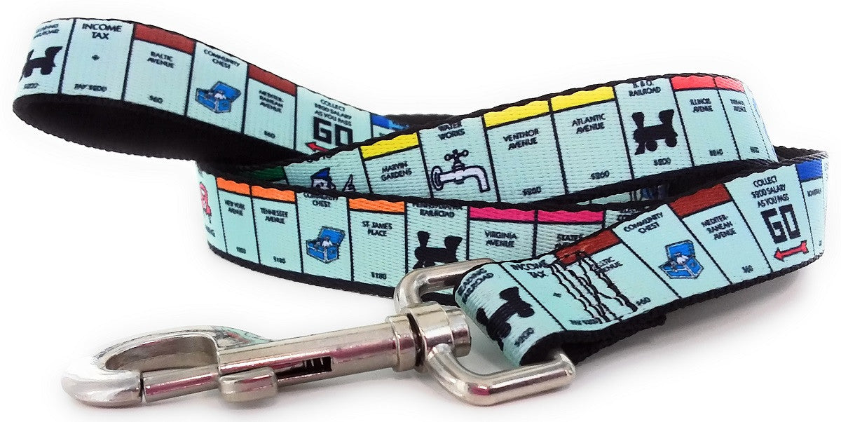 Monopoly Board Wrap 4 Foot Pet Leash
