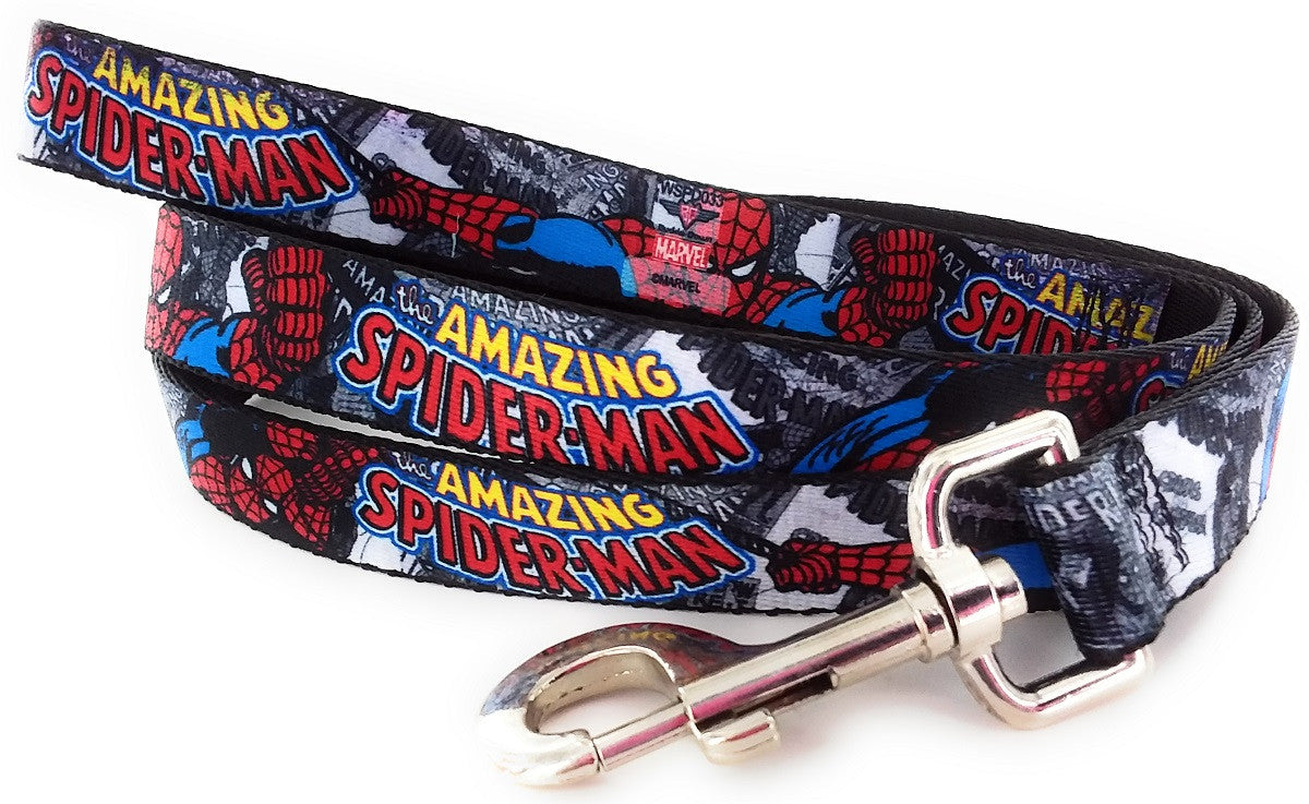 Amazing Spiderman Swing Wrap 4 Foot Pet Leash