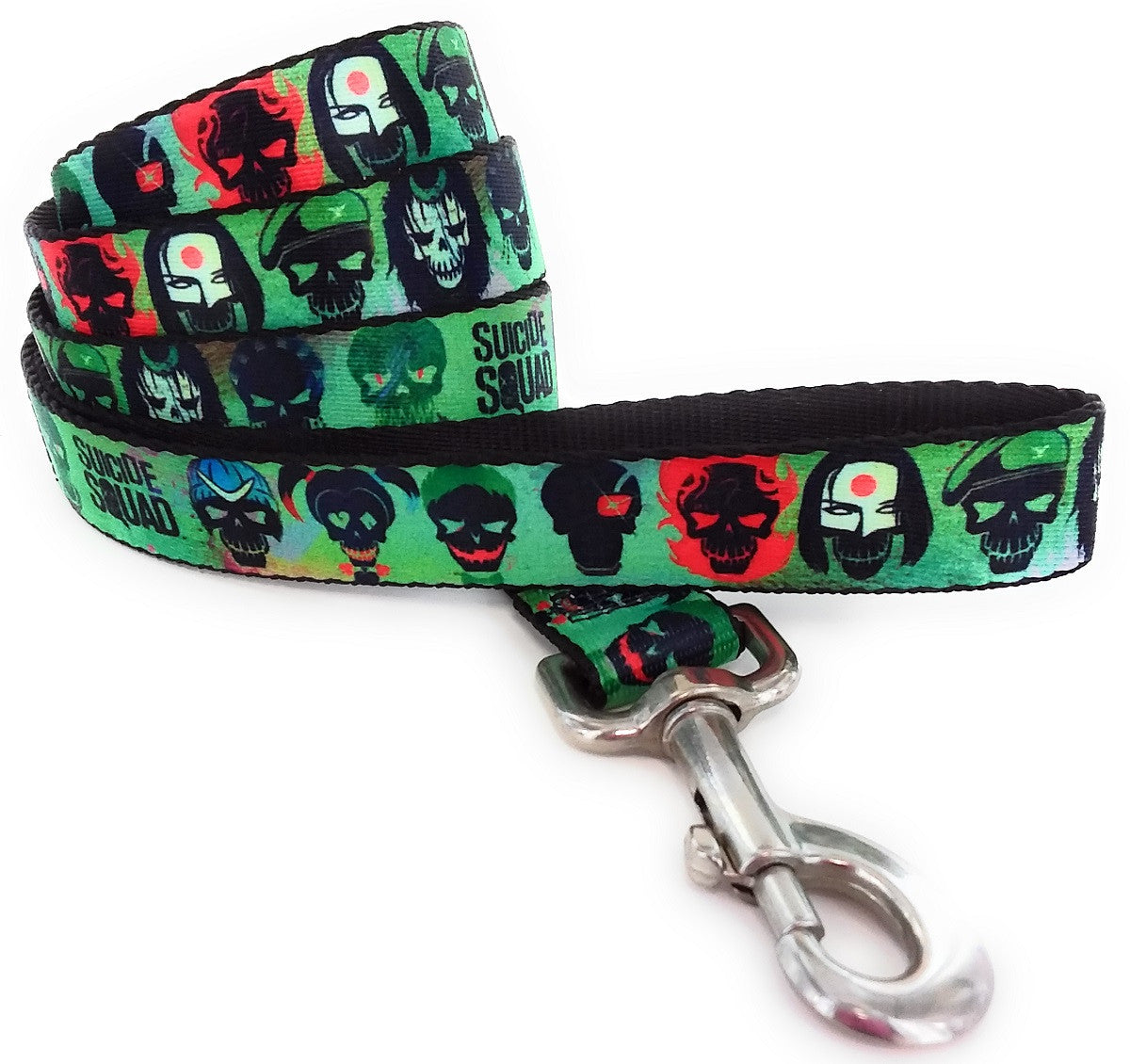 Suicide Squad Cast Skulls Wrap 4 Foot Pet Leash