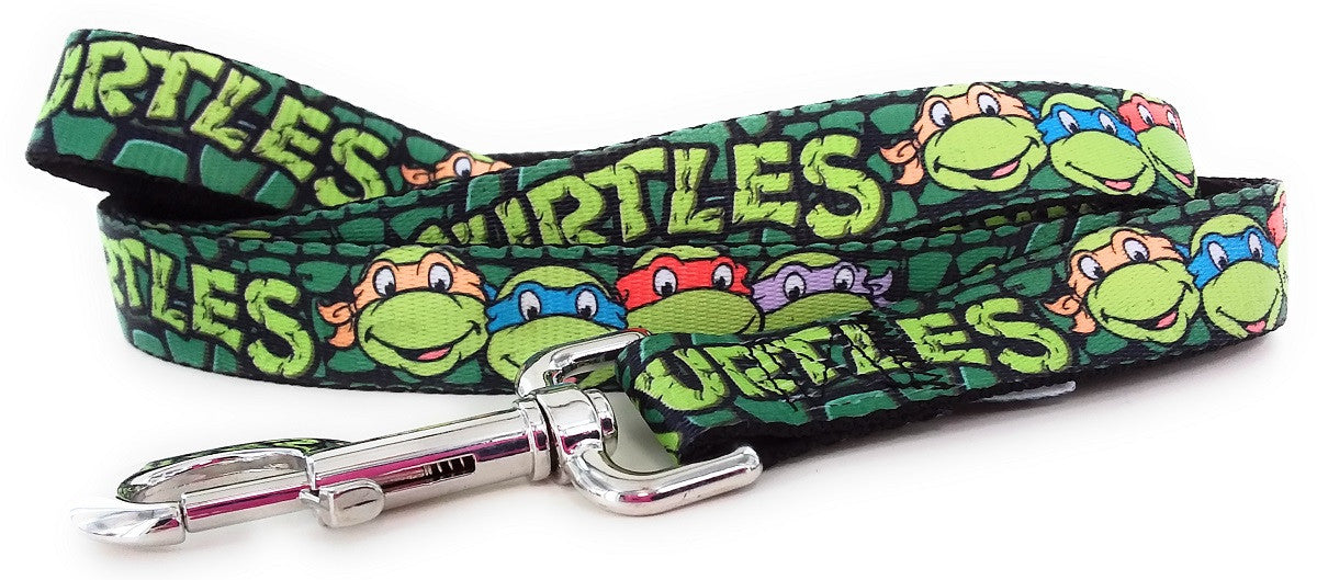 Ninja Turtles Faces Shell Wrap 4 Foot Pet Leash