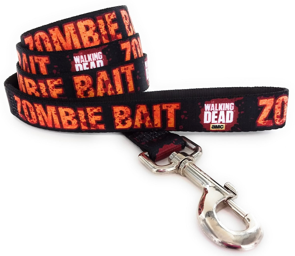 Walking Dead Zombie Bait Wrap 4 Foot Pet Leash