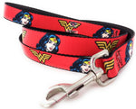 Wonder Woman Logo Face Wrap 4 Foot Pet Leash