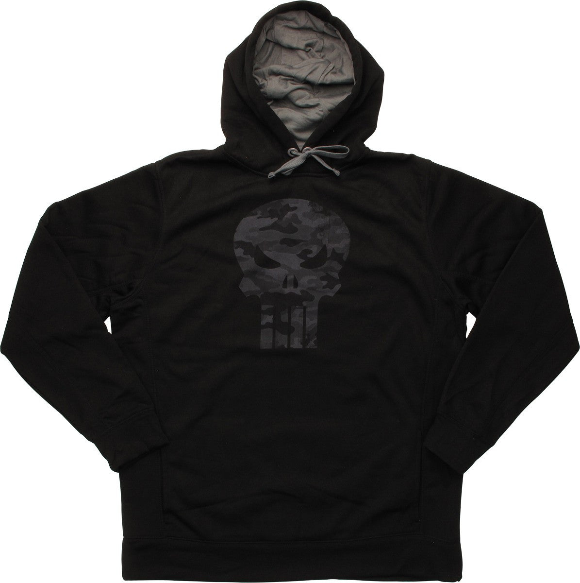 Punisher Camouflage Skull Logo Pullover Hoodie