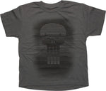 Punisher Lined Skull Logo Youth T-Shirt