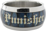 Punisher Name Skull Blue Ring
