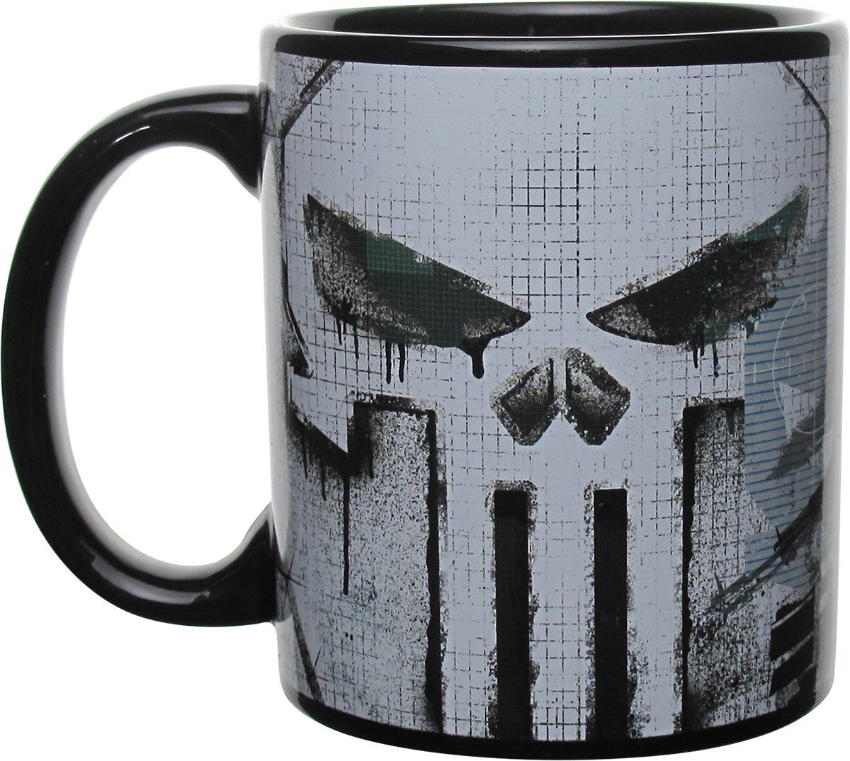 Punisher Silhouette Grid Mug