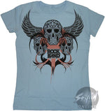 Rock Band Skulls Baby Tee