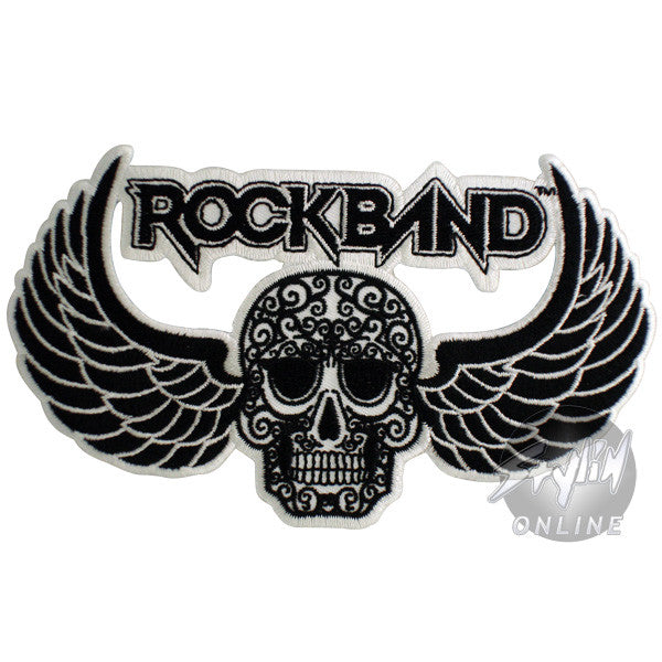 Rock Band Winged Skull Patch