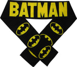 Batman Logo and Name Black Scarf