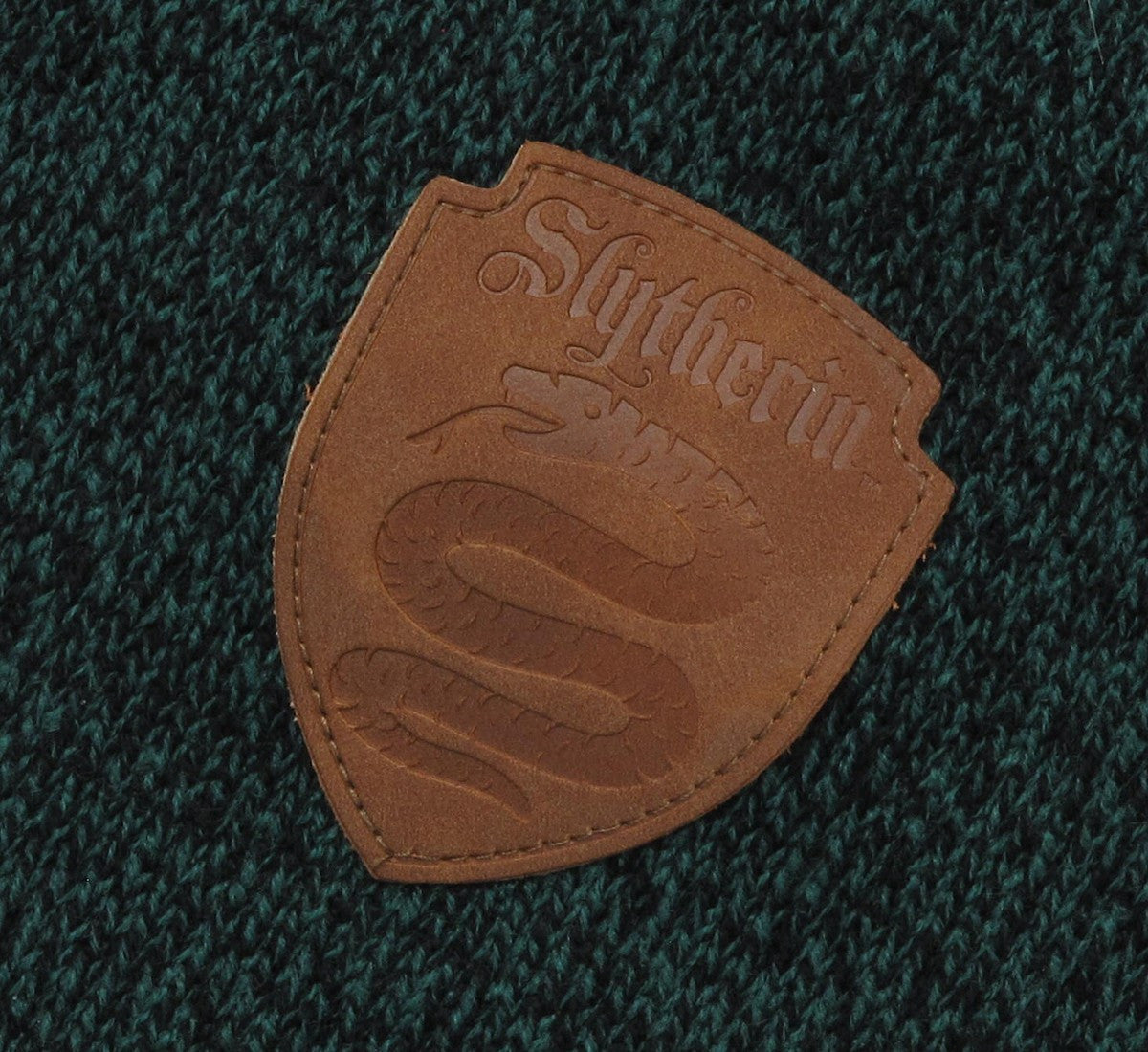 Harry Potter Slytherin Patch Green Fringed Scarf