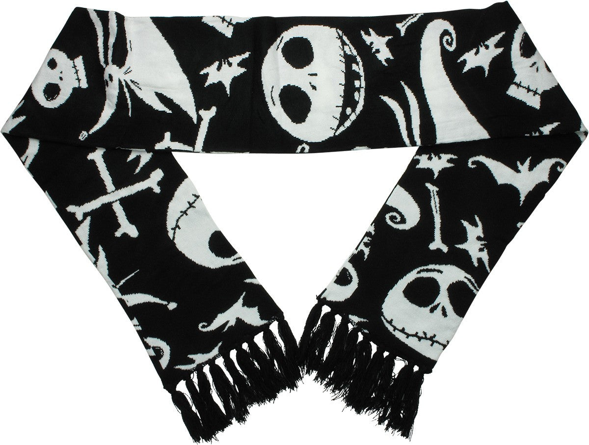 Nightmare Before Christmas Jack Skellington Scarf