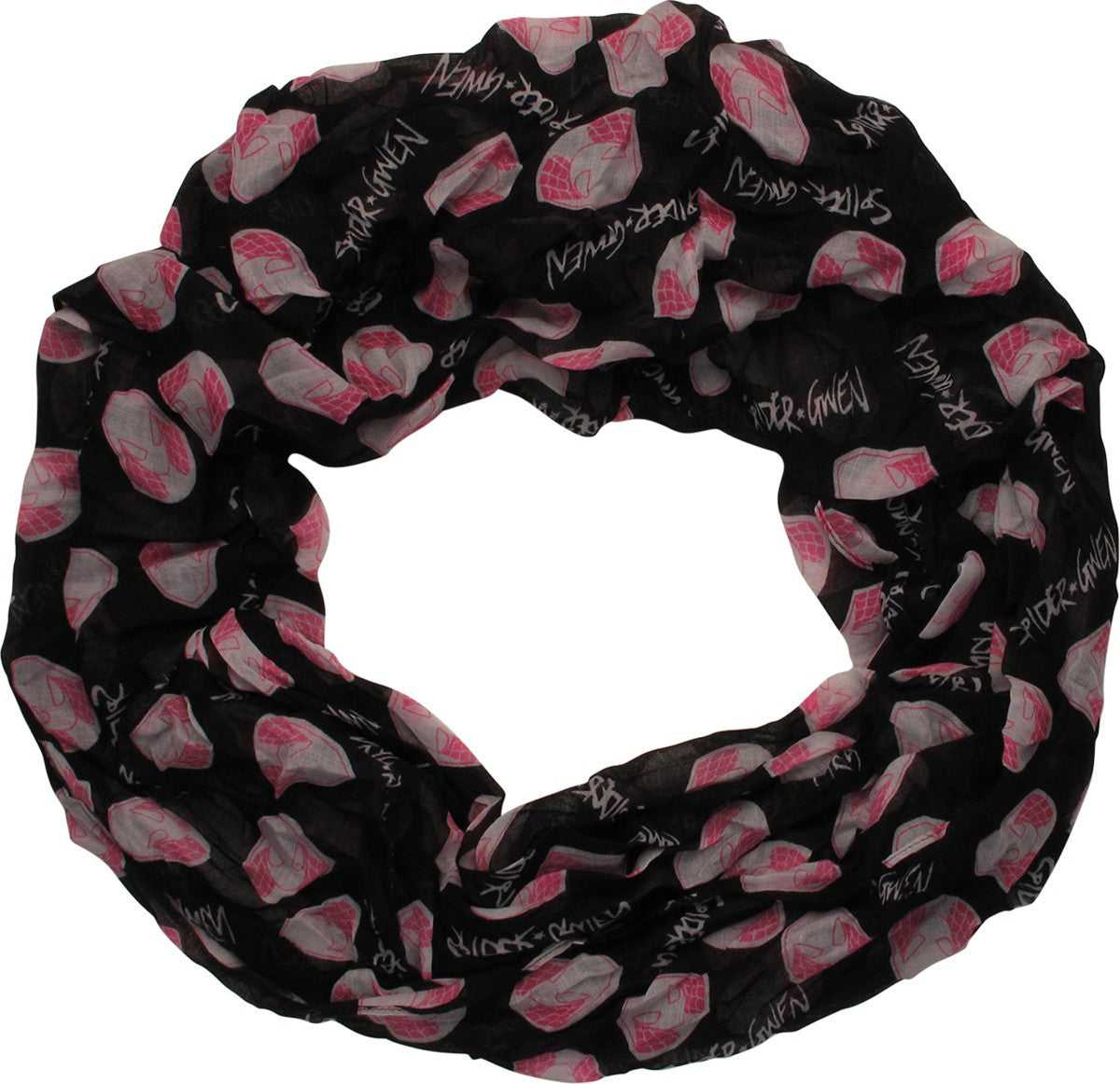 Spider-Gwen Name Face AoP Viscose Infinity Scarf