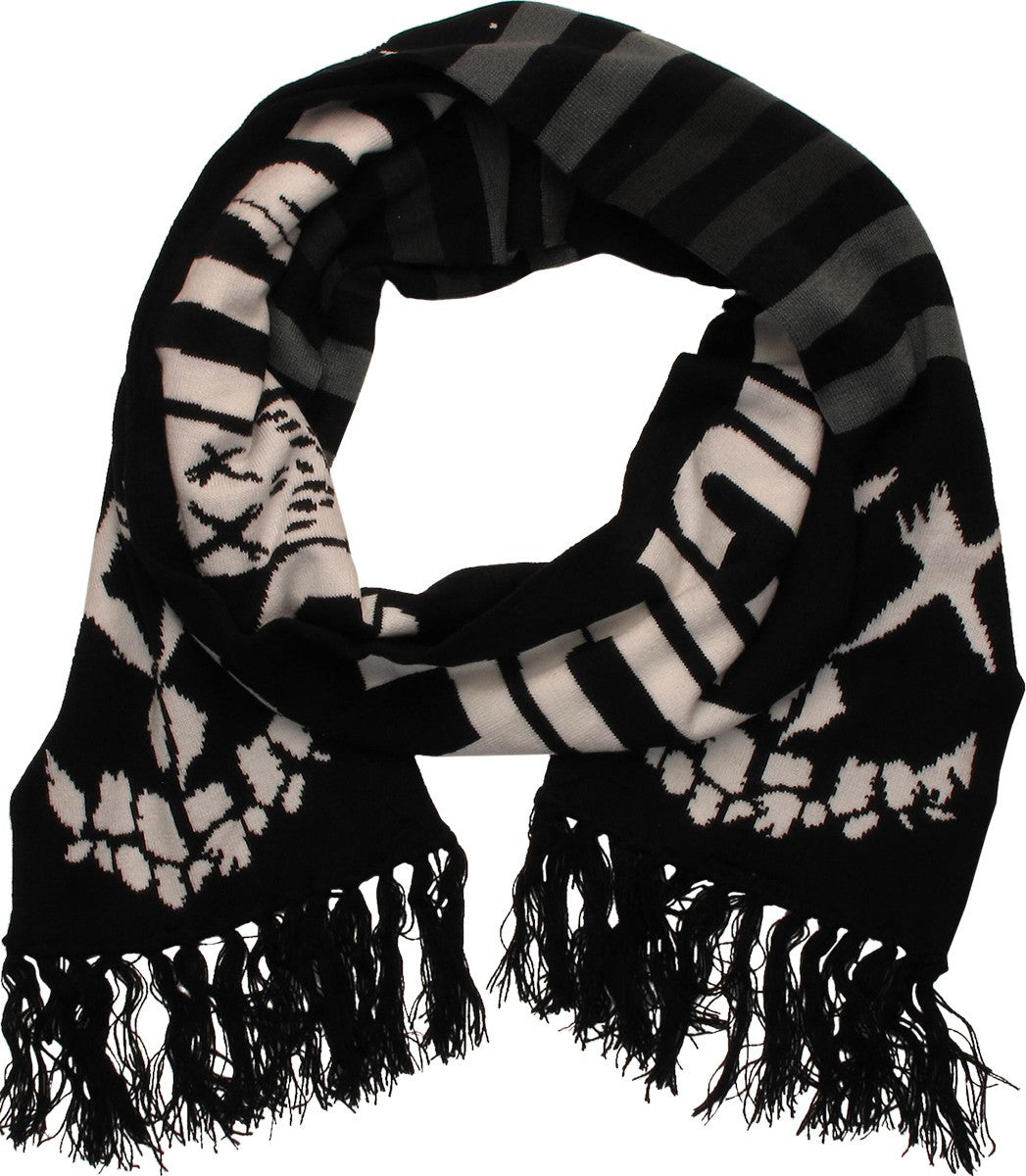 Suicide Squad Logo Black Jacquard Black Scarf