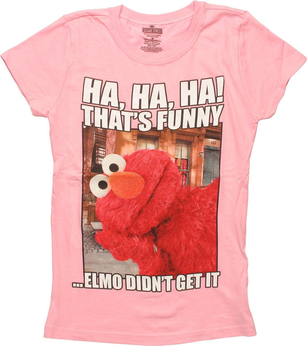 Sesame Street Elmo Ha Ha Funny Girls Youth T-Shirt