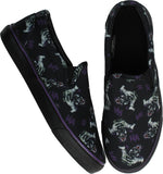Joker Insanity Ha Ha Black and Purple Deck Shoes