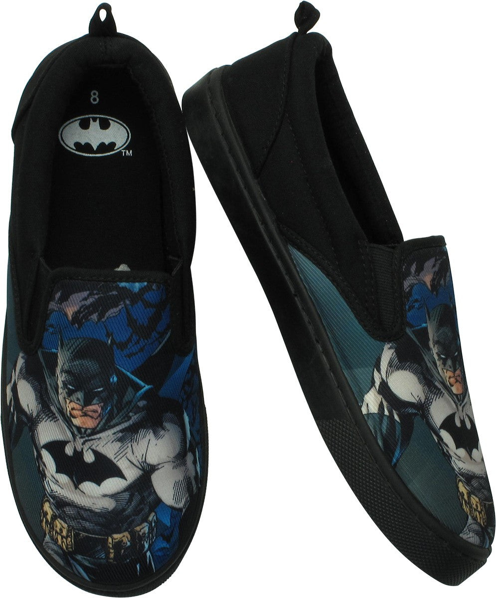 Batman Stance Canvas Slip-On Shoes