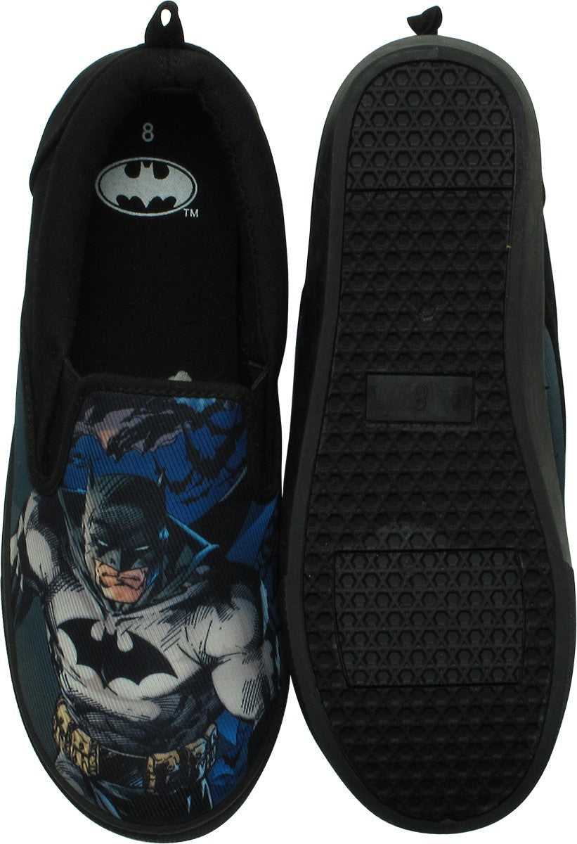 Batman Stance Canvas Slip-On Shoes
