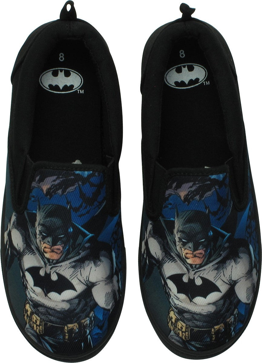 Batman Stance Canvas Slip-On Shoes