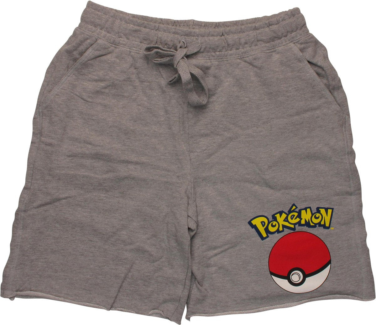 Pokemon Pokeball Cut Offs Sweat Gray Shorts