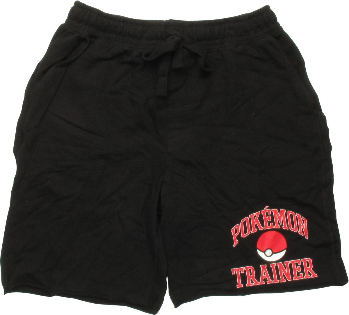 Pokemon Trainer Cut Offs Sweat Black Shorts